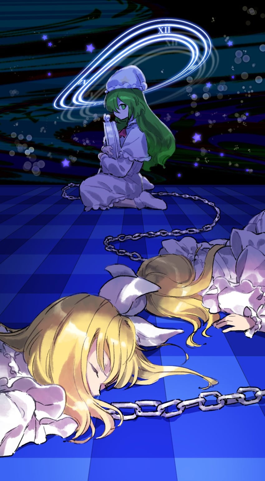 kazami yuuka and blonde stage 5 enemy (touhou and 1 more) drawn by kaigen_1025
