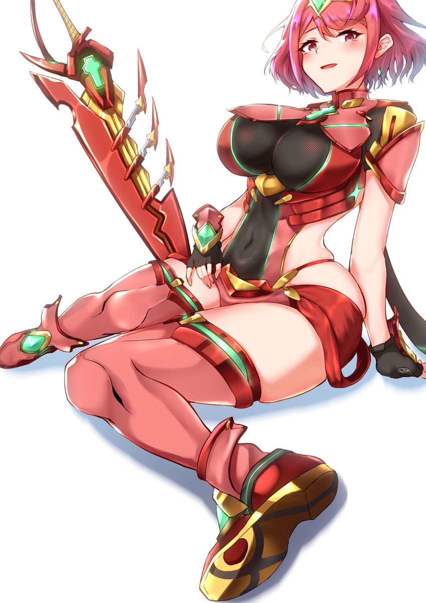 pyra (xenoblade chronicles and 1 more) drawn by siebolds_demon