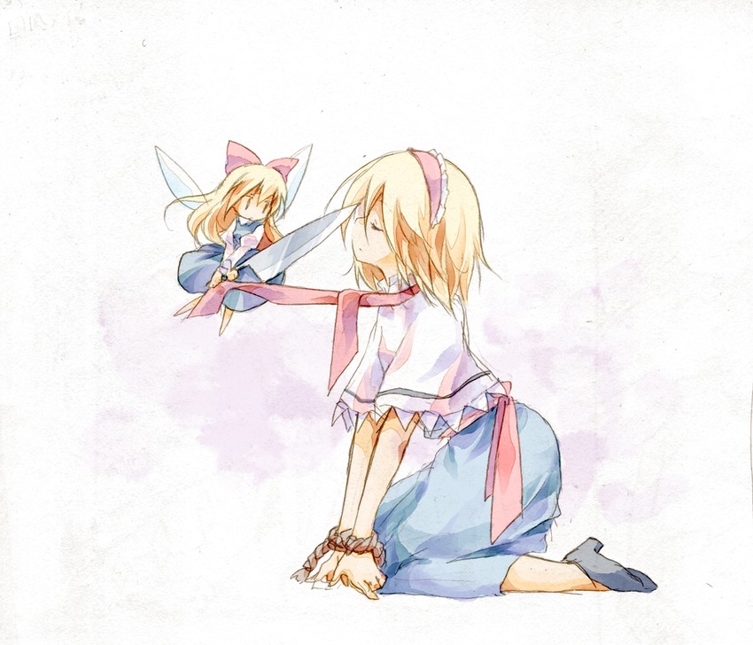alice margatroid and shanghai doll (touhou) drawn by hinase_kaguya