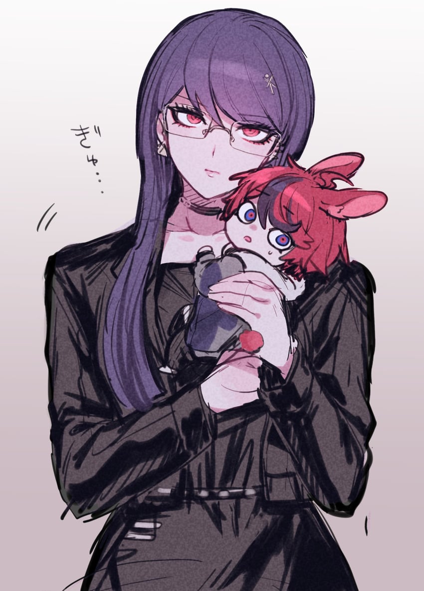sumino takumi and shizuhara hiruko (the hundred line -last defense academy-) drawn by zuzuko