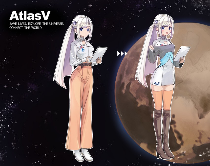 atlas v (project rocket girls) drawn by ajisai-san_(pokkusu)
