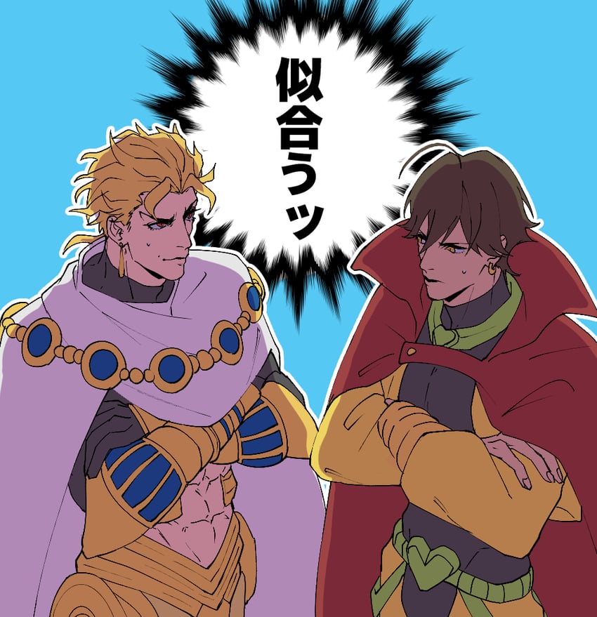 dio brando, ozymandias, and koyasu takehito (fate and 3 more) drawn by yanoooh