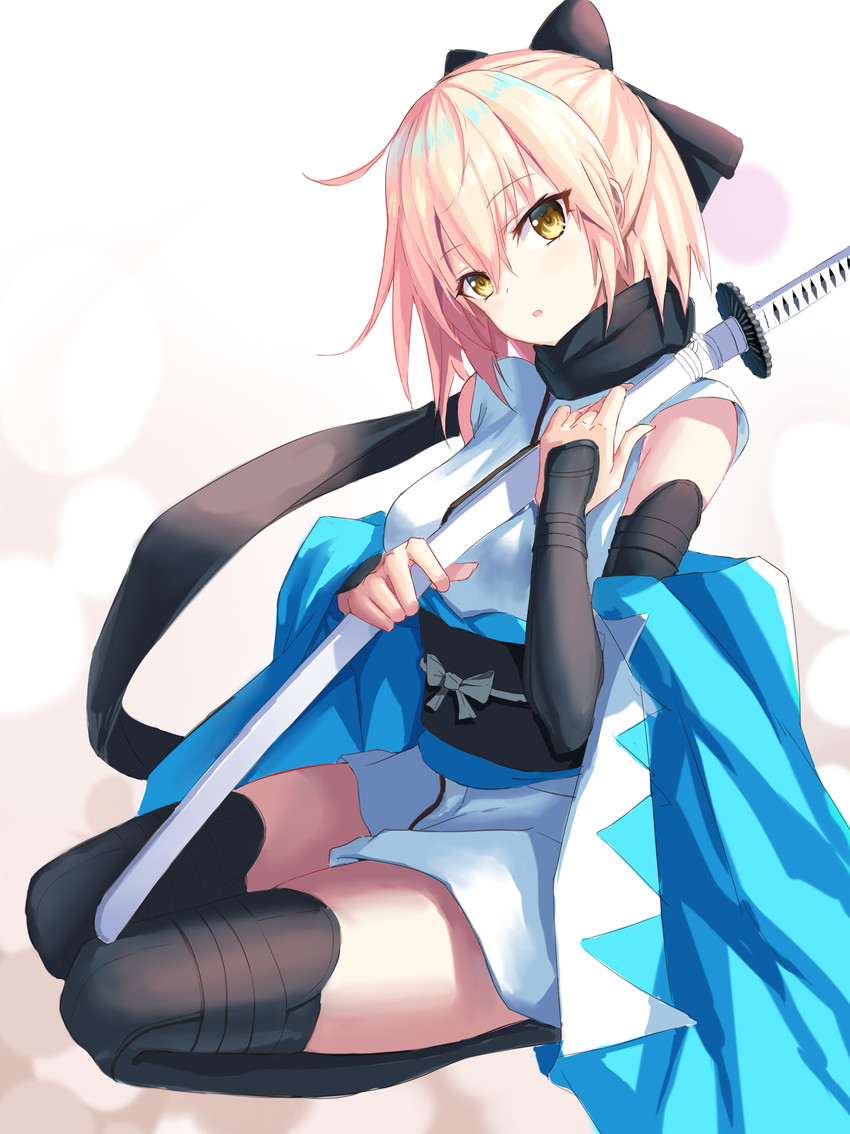 okita souji (fate and 1 more) drawn by c3yooooo