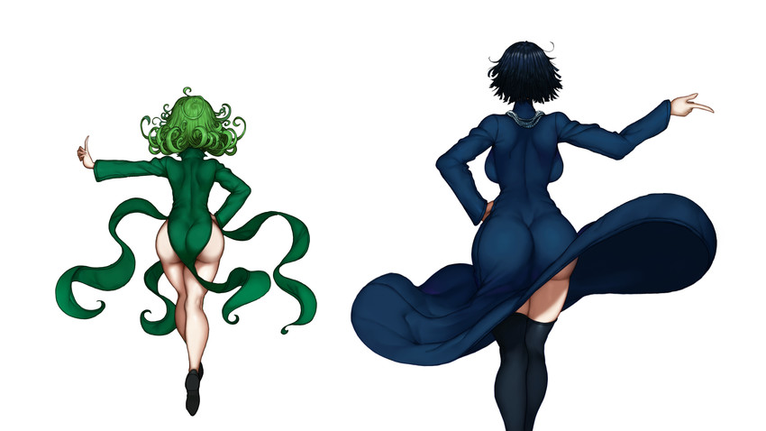 tatsumaki and fubuki (one-punch man) drawn by the_golden_smurf