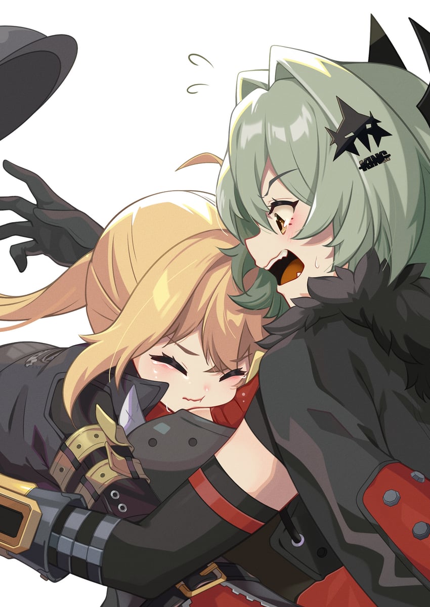 luciana de montefio and caesar king (zenless zone zero) drawn by m-1ng