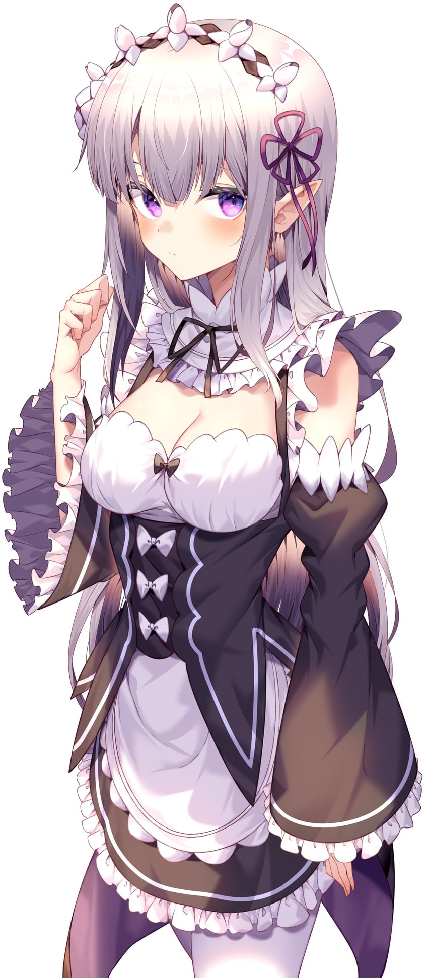emilia (re:zero kara hajimeru isekai seikatsu) drawn by jun_(aousa0328)