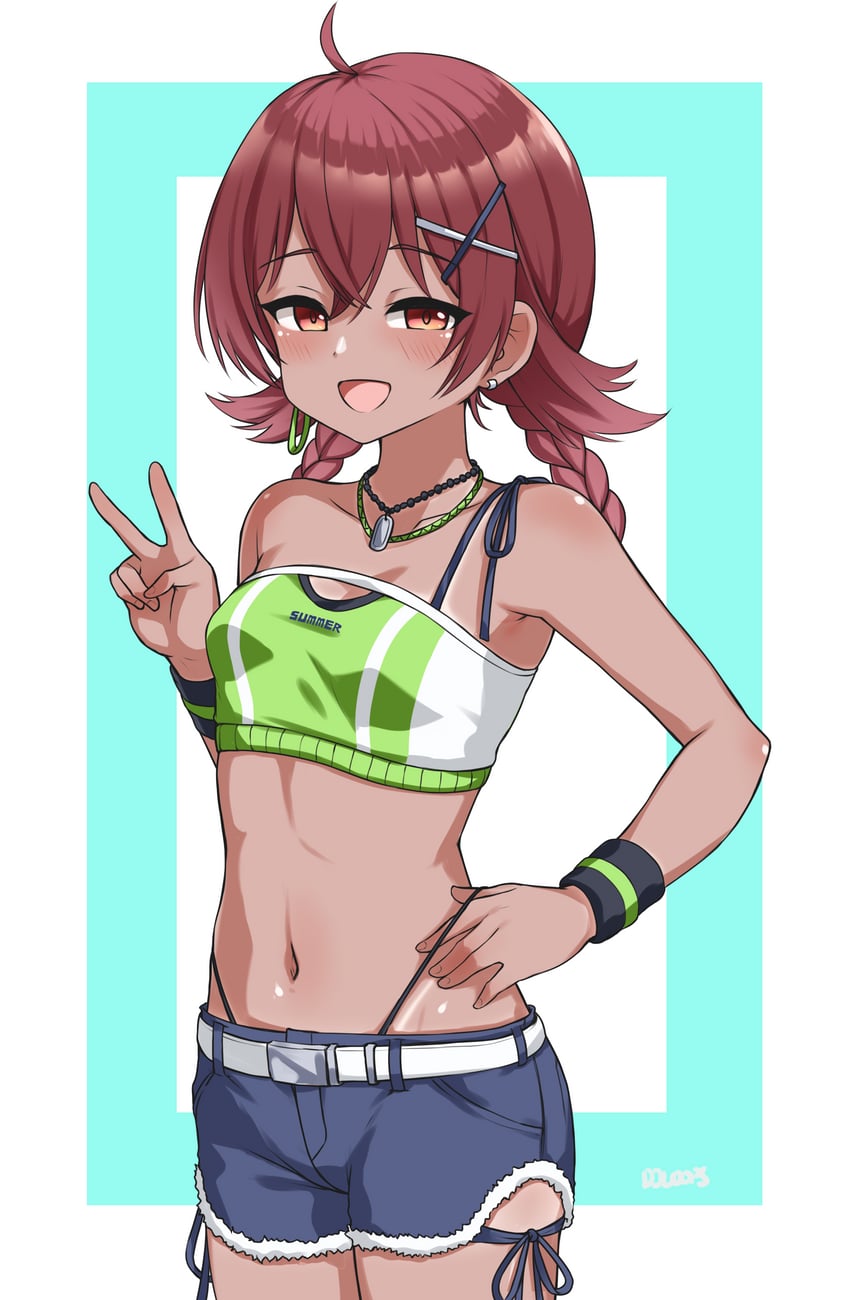 komiya kaho (idolmaster and 1 more) drawn by djloops