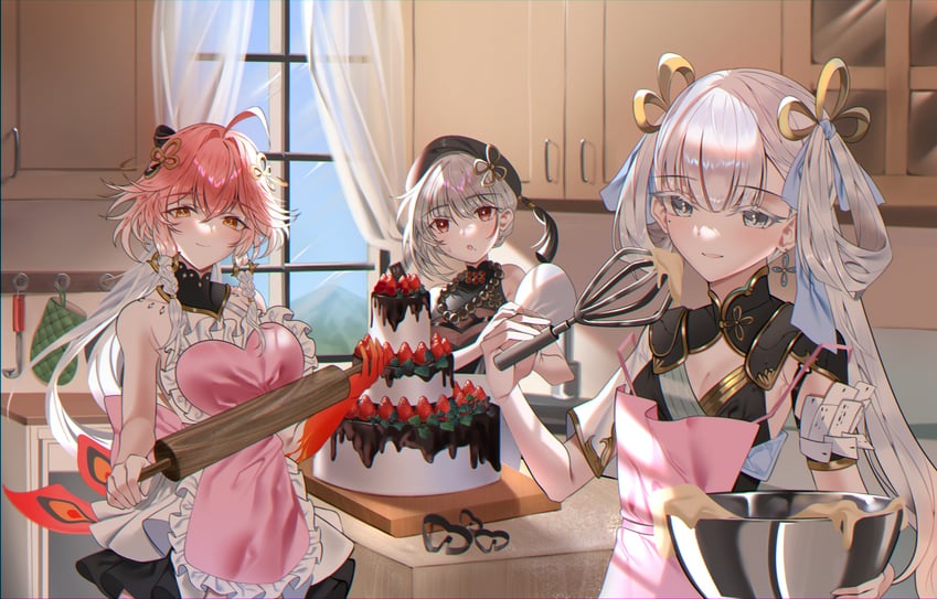 changli, jinhsi, and sanhua (wuthering waves) drawn by smu_(xhsg8274)