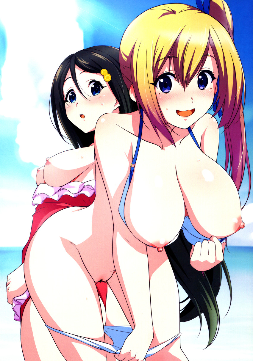 kawakami mai and izumi reina (musaigen no phantom world) drawn by haruhisky