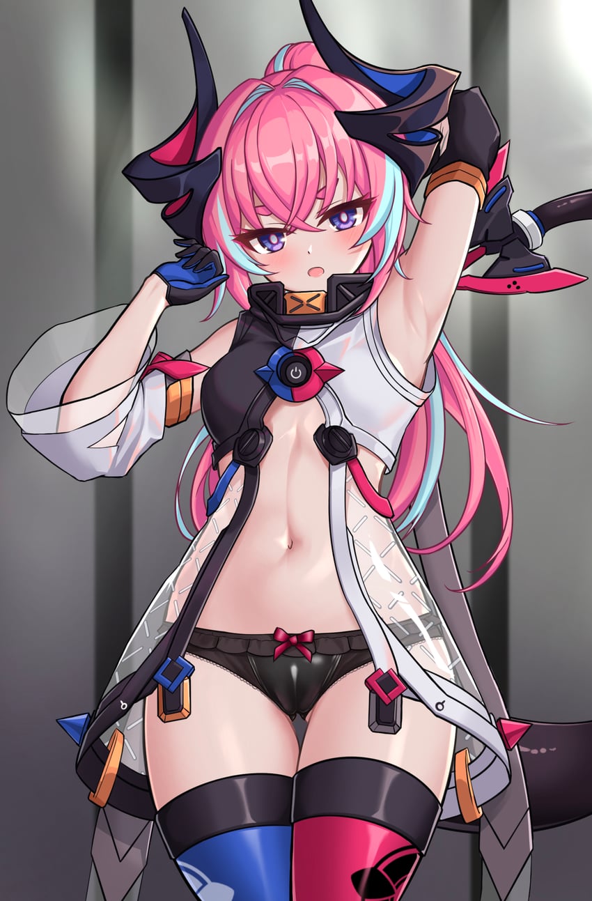rozaliya olenyeva and delta (honkai and 1 more) drawn by budesonide
