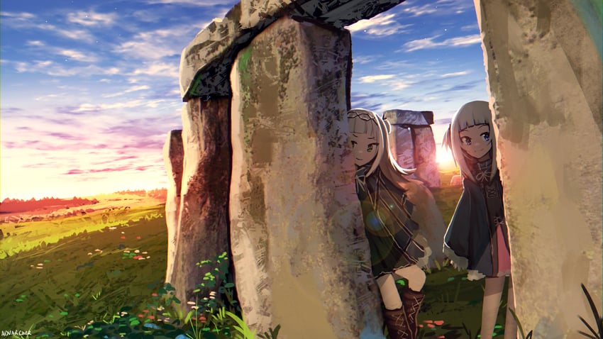 gawr gura and murasaki shion (hololive and 1 more) drawn by advarcher