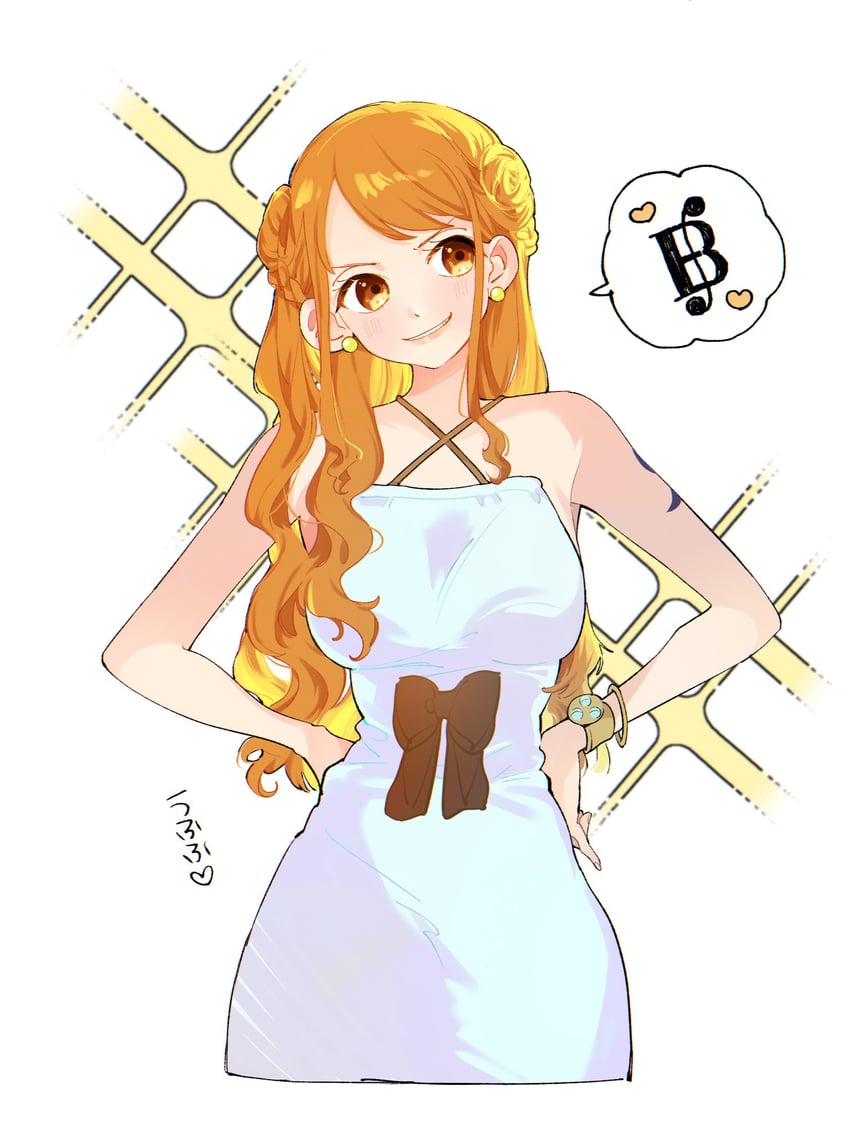 nami (one piece and 1 more) drawn by gao_(95_wanipani)