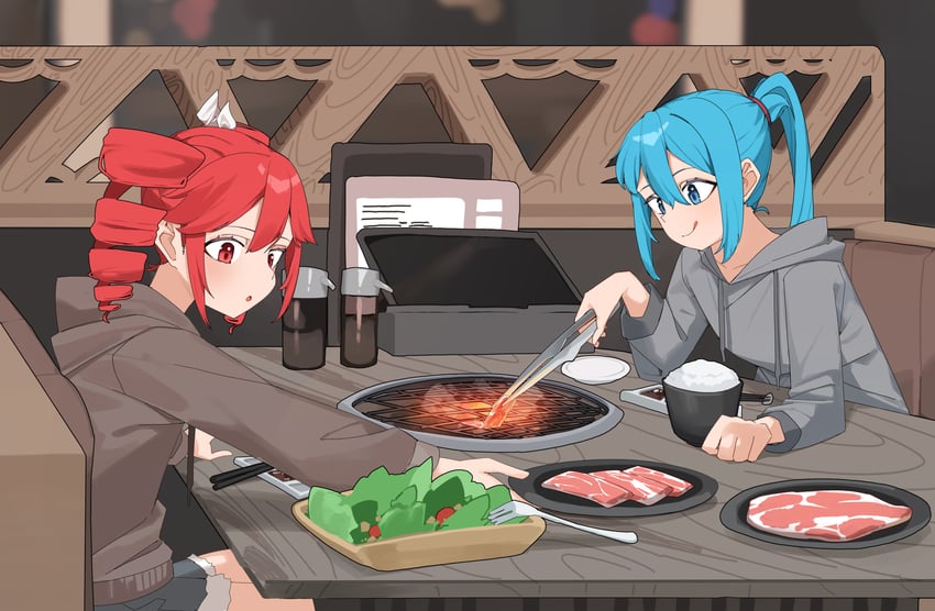 hatsune miku and kasane teto (vocaloid and 2 more) drawn by nun178089