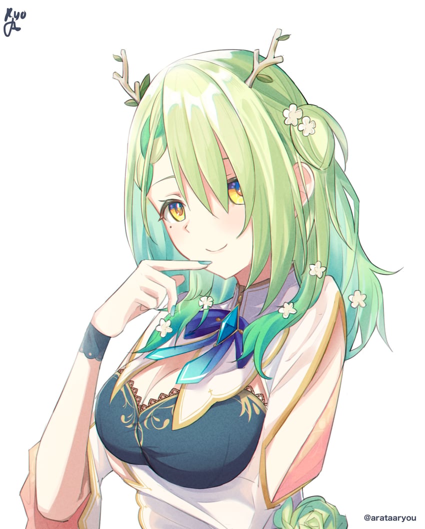 ceres fauna (hololive and 1 more) drawn by arata_ryou