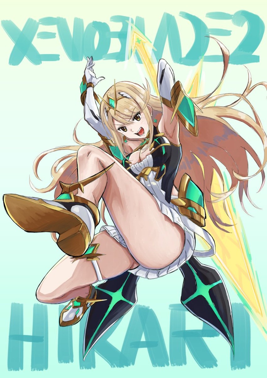 mythra (xenoblade chronicles and 1 more) drawn by yuuuun0218