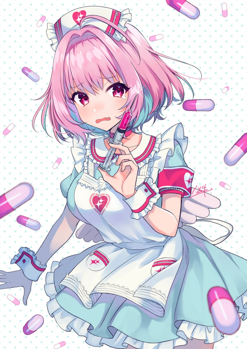 yumemi riamu (idolmaster and 2 more) drawn by haruyuki_14
