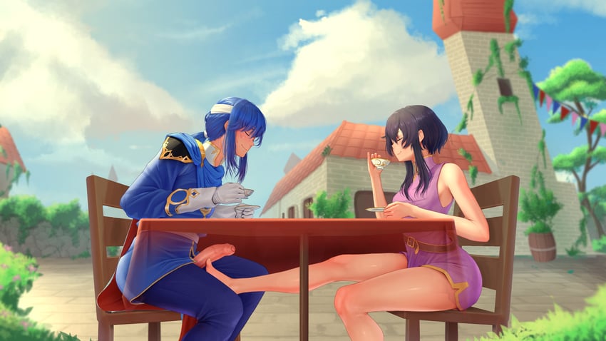 seliph and larcei (fire emblem and 1 more) drawn by dagudr