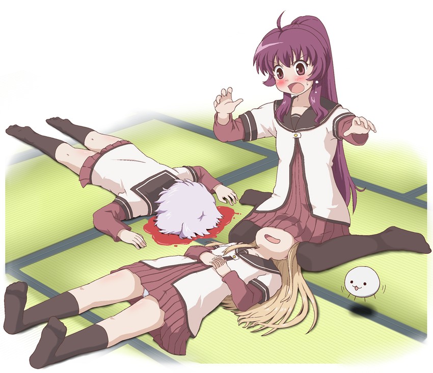 toshinou kyouko, sugiura ayano, ikeda chitose, and namori (yuruyuri) drawn by ki_(adotadot)
