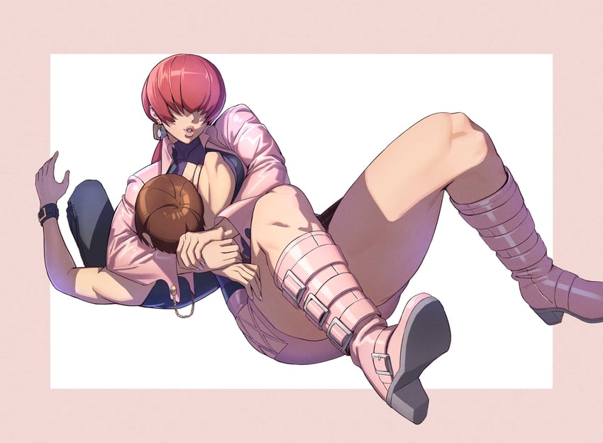 shermie and chris (the king of fighters and 2 more) drawn by ogami
