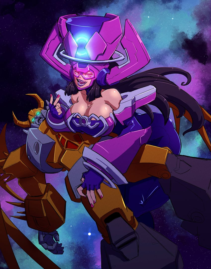 galacta and unicron (marvel and 3 more) drawn by cosmikaizer