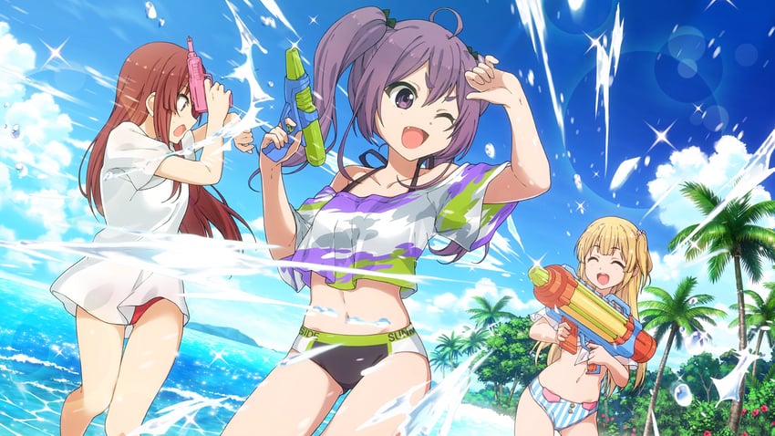 fujima sakura, sato reika, and tojo yuki (22/7 and 1 more)