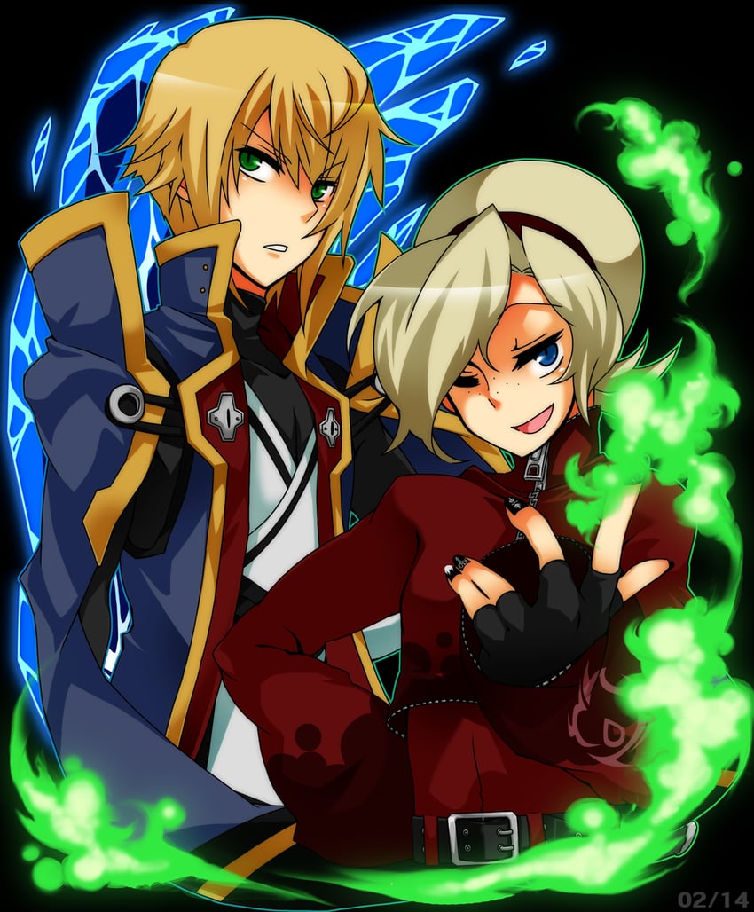 jin kisaragi and ash crimson (the king of fighters and 1 more) drawn by puchi-pochi
