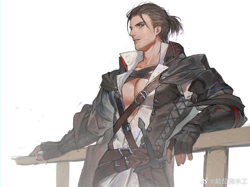 warrior of light, adventurer, and viper (final fantasy and 1 more) drawn by eboda-x