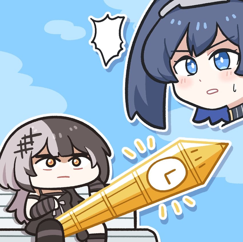 ouro kronii and shiori novella (hololive and 2 more) drawn by underdatv