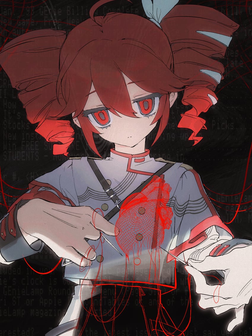 kasane teto (utau and 1 more) drawn by kaiaik_(zheliakaina)