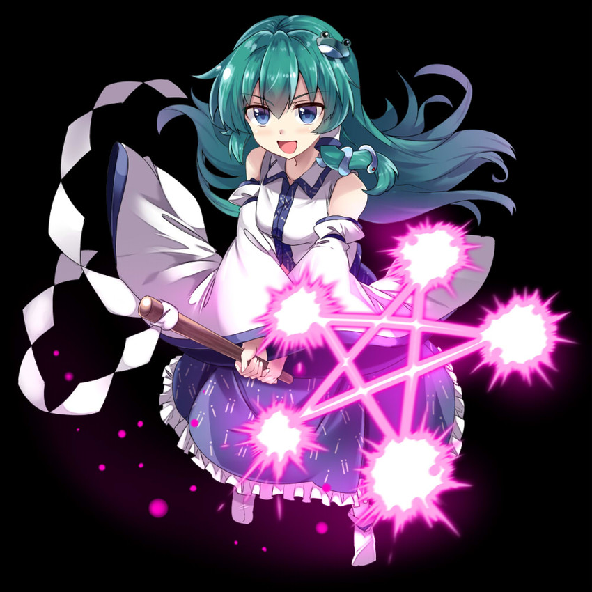 kochiya sanae (touhou and 1 more) drawn by e.o.
