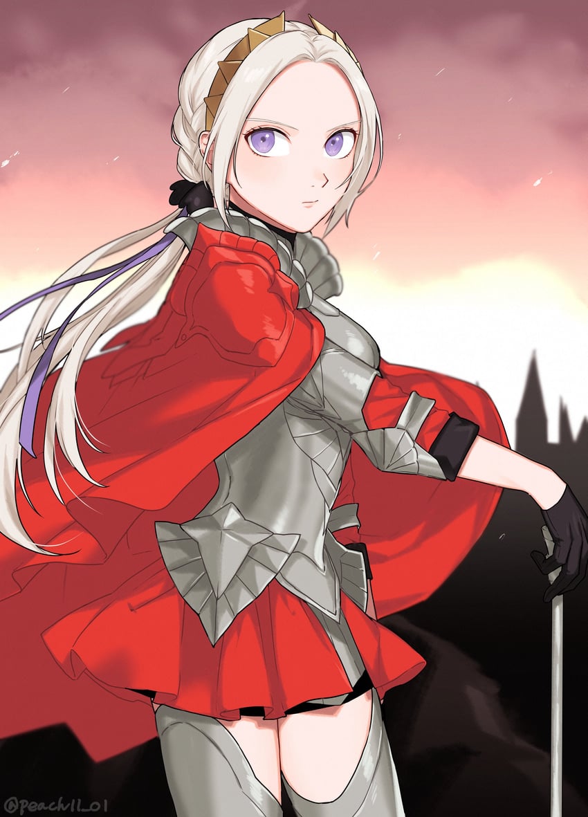 edelgard von hresvelg (fire emblem and 2 more) drawn by shamu_(peach11_01)