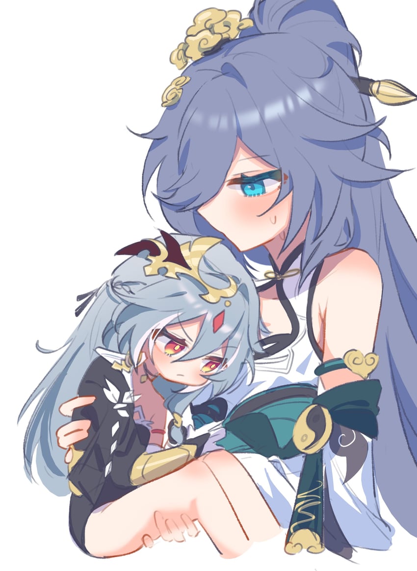 fu hua and herrscher of sentience (honkai and 1 more) drawn by pic_p_p