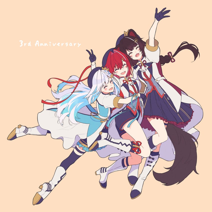 lize helesta, ange katrina, and inui toko (nijisanji) drawn by talunilu_uu3