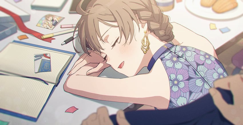 sakuramori kaori (idolmaster and 2 more) drawn by mishio