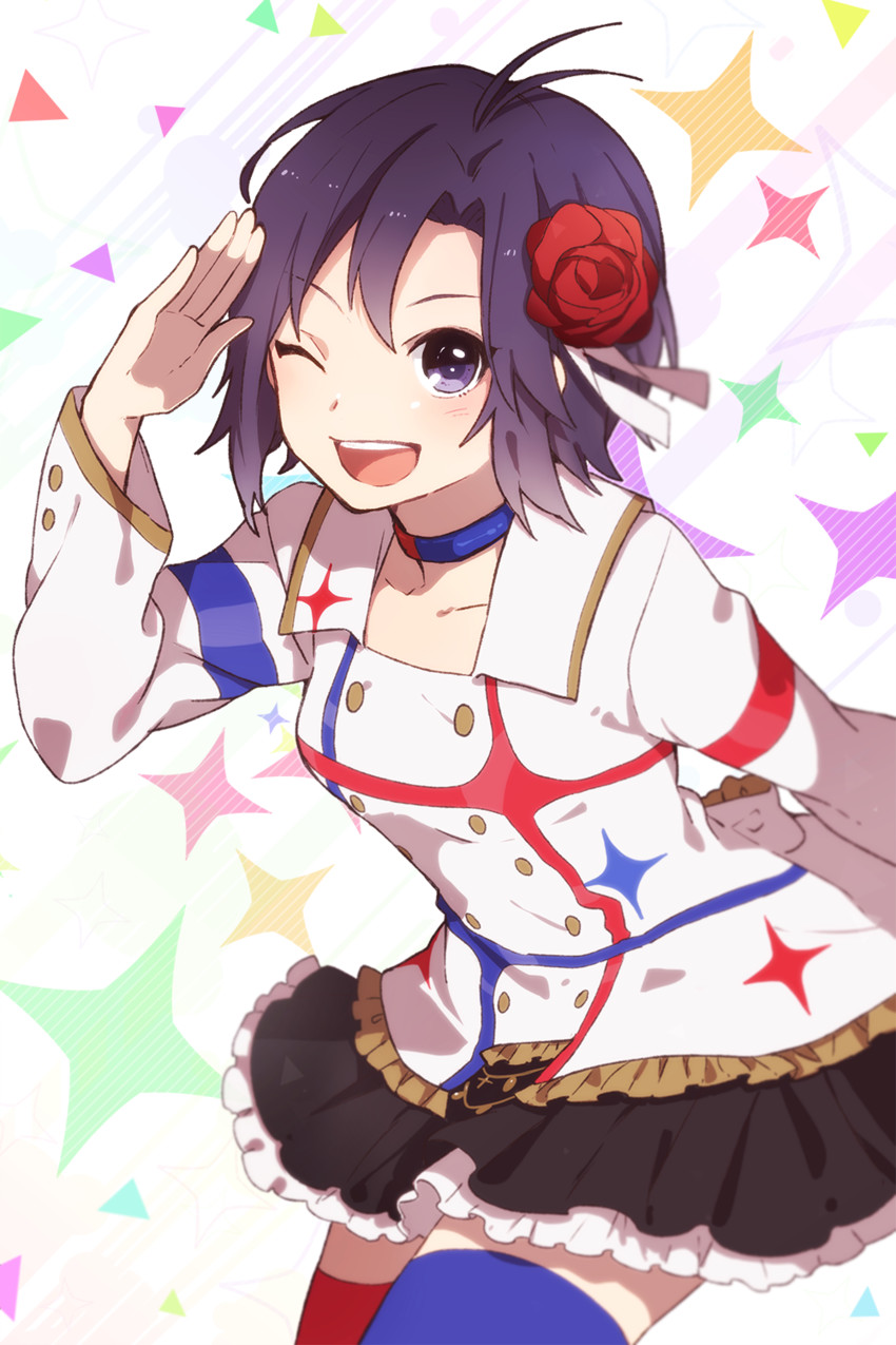 kikuchi makoto (idolmaster and 1 more) drawn by tama_(songe)