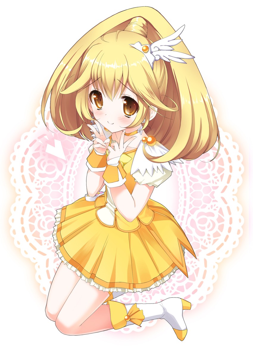kise yayoi and cure peace (precure and 1 more) drawn by kimishima_ao