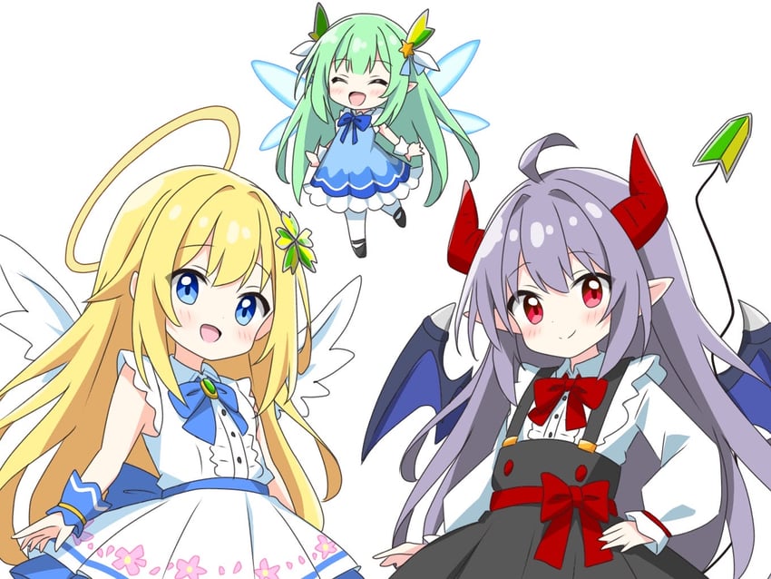 shoshinsha angel girl and fairy-san (original) drawn by kotatsu-mazoku