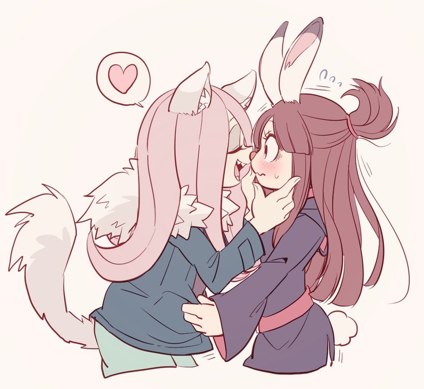 kagari atsuko and sucy manbavaran (little witch academia) drawn by tama_(tm_suac)
