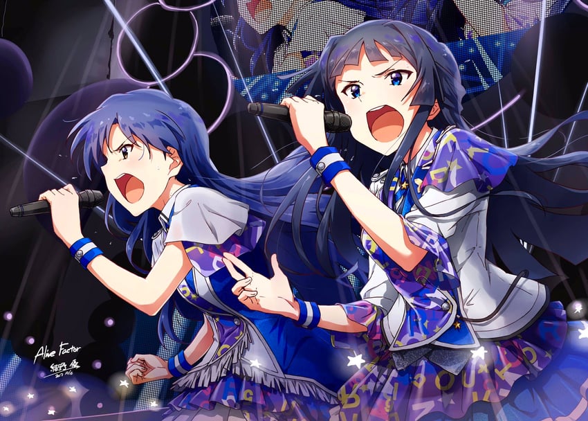 kisaragi chihaya and mogami shizuka (idolmaster and 2 more) drawn by ayano_yuu_(sonma_1426)