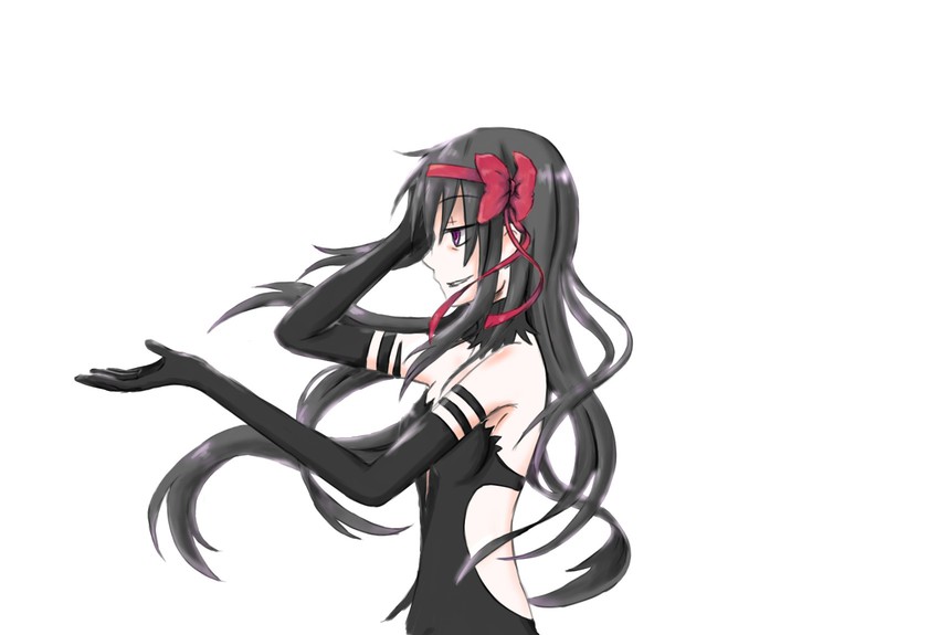 akemi homura and akuma homura (mahou shoujo madoka magica and 1 more) drawn by mariel_(sun)