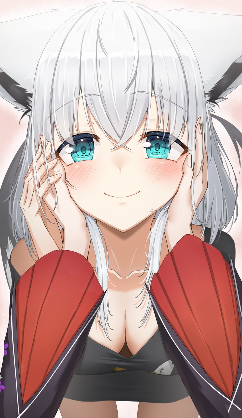 shirakami fubuki, ookami mio, and nejima kitsune (hololive) drawn by kirimoya