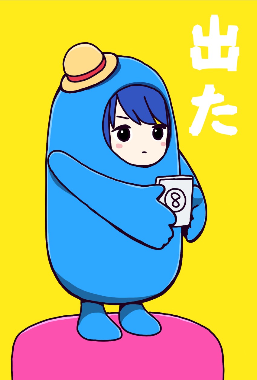 fall guy and aoyama kotoha (fall guys and 1 more) drawn by katsuwo_(cr66g)