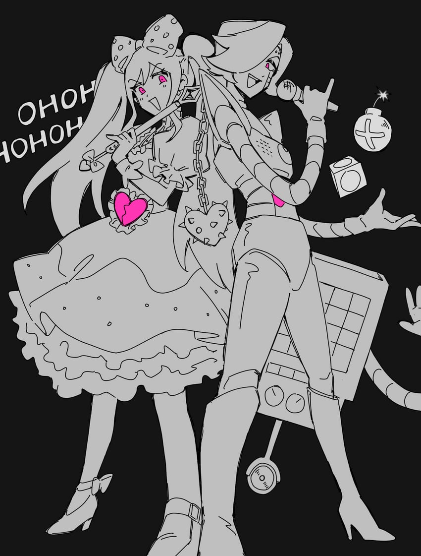 mettaton, sweetheart, and mettaton ex (omori and 1 more) drawn by skellen15