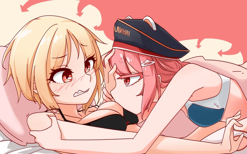 mp40 and pps-43 (girls' frontline) drawn by appetizer_(gray)