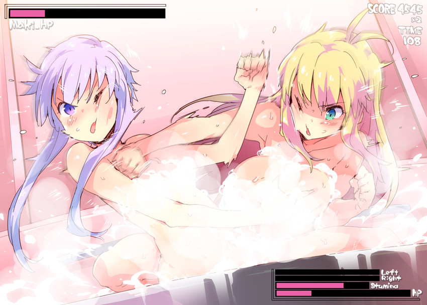 yuzuki yukari and tsurumaki maki (vocaloid and 1 more) drawn by petenshi_(dr._vermilion)