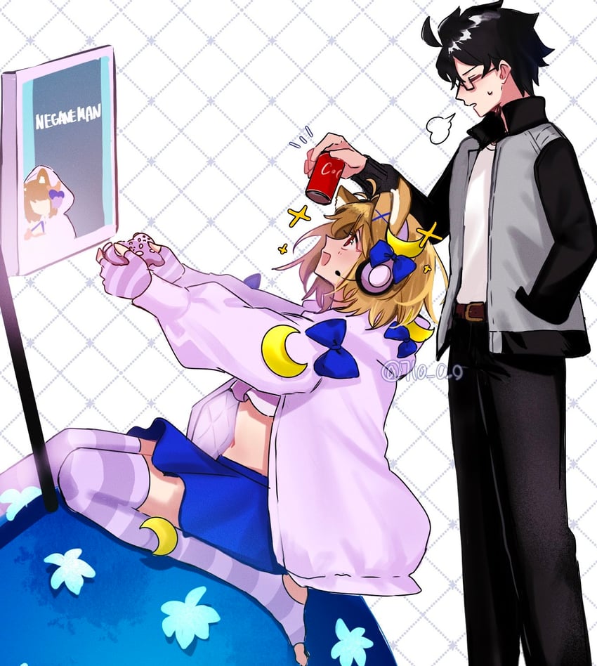 arcueid brunestud, tohno shiki, and phantas-moon (fate and 2 more) drawn by 710_ao