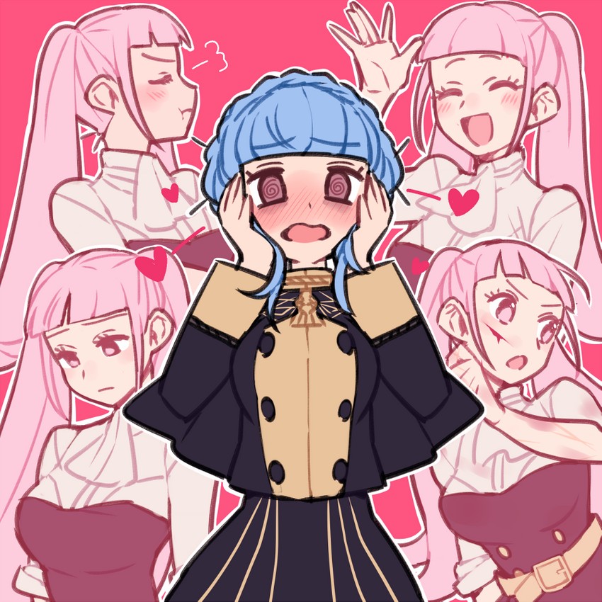hilda valentine goneril and marianne von edmund (fire emblem and 1 more) drawn by do_m_kaeru