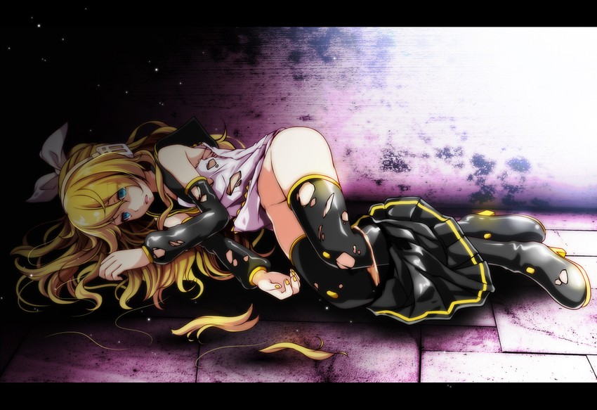 kagamine rin (vocaloid and 1 more) drawn by tsukishiro_saika