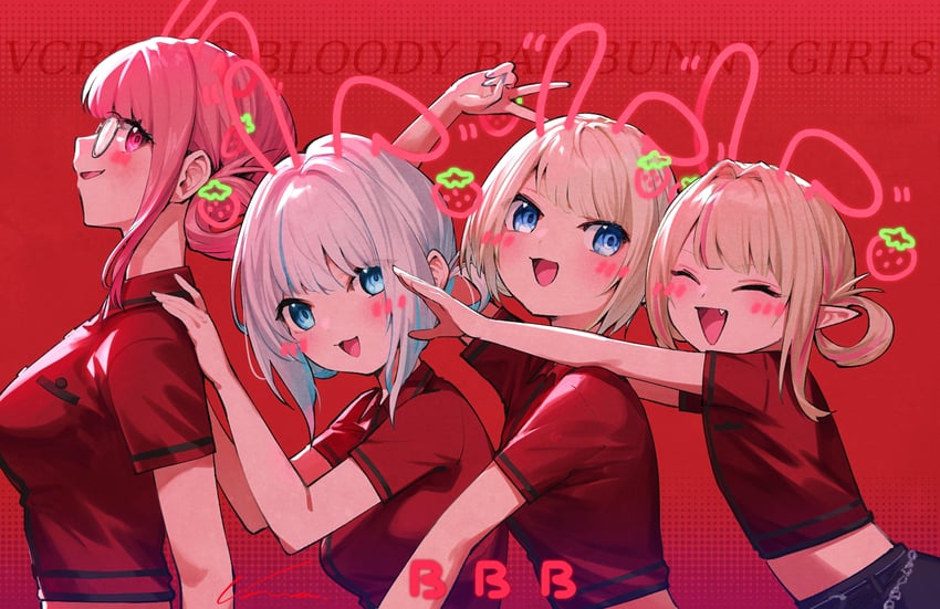 makaino ririmu, ars almal, nqrse, and itoi toi (nijisanji and 2 more) drawn by nemoto_yuuma
