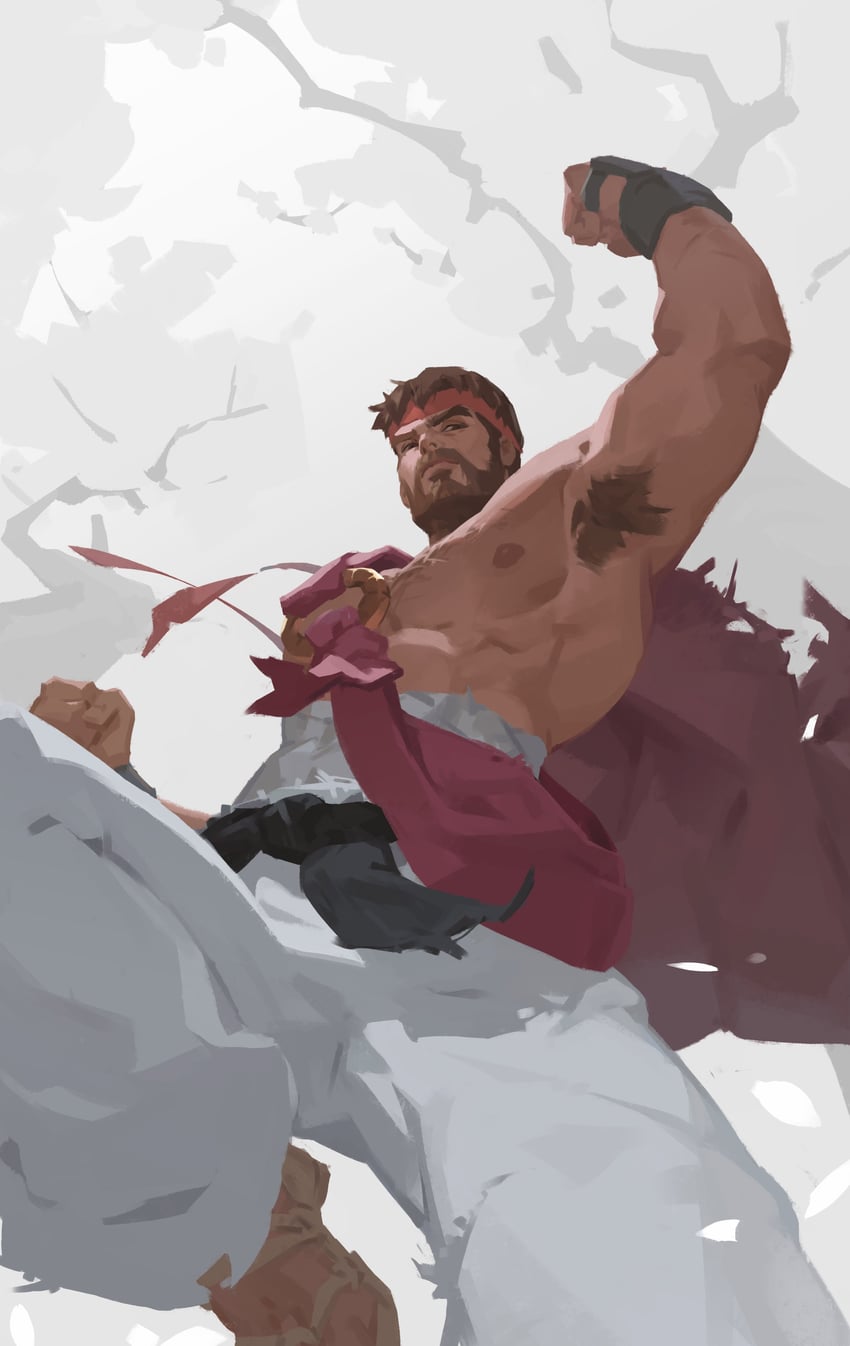 ryu (street fighter and 1 more) drawn by qchbtb